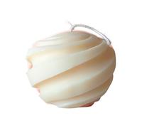 NaturaCandles - Grande bougie naturelle parfumée. Design en spirale. 100% fait à la main. Parfaite comme cadeau, décoration ou pour des occasions spéciales. (FRESH WHITE)