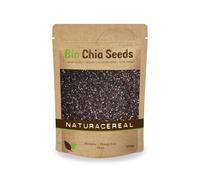 Naturacereal Chia Seeds Bio 1kg - Riche en oméga-3 et en fibres, source de protéines purement végétales - idéal pour les smoothies, les flocons d’avoine et les produits de boulangerie