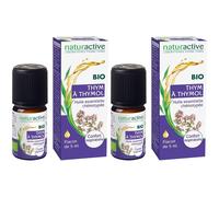 Naturactive Thym vulgaire à thymol Huile essentielle BIO 2x5 ml