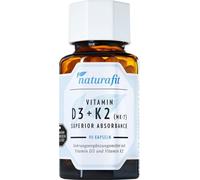 naturafit Vitamine D3 + K2 Mk-7 superior absorbance gélules, 90 gélules