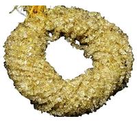 Natural 1 Strand 34? Citron Quartz Uncut Chips Perles/Freeform forme de pierres précieuses perles | 4-5 mm lisses Âpre Perles lisses pour la prise de bijoux | Perles en vrac | Qualité AAA
