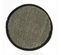 NATURAL ACCESSOIRES-Eponge ronde exfoliante ramie coloris gris