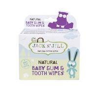 Natural Baby Gum & Tooth Wipes, 25 Individually Wrapped Wipes - Jack n' Jill