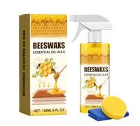 Natural Beeswax Essential Oil Wax, Deep Wood Care & Polish for Furniture, Tables, Cabinets, Chairs, Floors - Easy Spray Application for Home Use (1pcs)