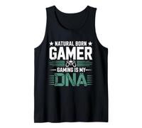 Natural Born Gamer Gaming is My DNA Citation Débardeur