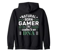 Natural Born Gamer Gaming is My DNA Citation Sweat à Capuche