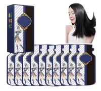 Natural Botanical Hair Dye,New Botanical Bubble Hair Dye 30ml 10 packs/box,Natural Botanical Hair Dye,Botanical Bubble Hair Dye (Noir naturel, 2 boîte)