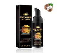Natural Bronzer Mousse autobronzante autobronzante Accélérateur de bronzage pour le visage autobronzant naturel et sans traces, sans taches, absorption rapide pour bronze classique (1 pièce)
