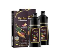Natural Brown Black Hair Colour Shampoo, 3 in 1 Perfect Coverage, Amazing Colouring Shampoo for Coated Hair (shampooing colorant pour cheveux colorés)