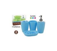 Natural care - Set de Salle de Bain Couleurs Assorties, 4 pièces
