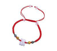 Natural Cinnabar Feng Shui Jade Pendentif Bracelets pour Femmes Hommes, amitié à la Main.