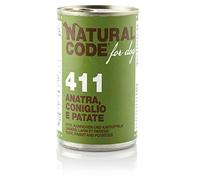 Natural Code pour Chien de 400 g, Canard, Lapin et Pommes de Terre