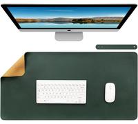 Natural Cork & Leather Double Sided Desk Pad 80x40cm Large Mouse Pad Desk Pad Desk Blotting Desk Pad Laptop Desk Mat