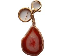 NATURAL cristal agate porte-clés pour l'ascendant ou le soleil natal dans la BALANCE