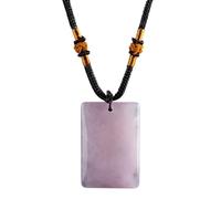 Natural Crystal Pendant Necklace with Adjustable Rope for Men Women | Natural crystal stone crafted for healing energy, stylish design fits for daily wear