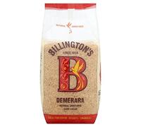 Natural Demerara non raffiné de Billington sucre de canne (1 kg) - Paquet de 2