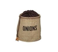 NATURAL ELEMENTS HESSIAN SAC DE CONSERVATION A OIGNONS AVEC DOUBLURE OCCULTANTE