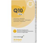 Natural Energy Q10 Energy 100mg Complément Alimentaire 30 Gélules