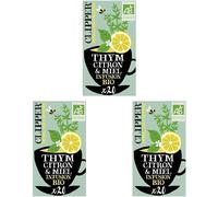 Natural,Fair And Delicious,Infusion Thym Saveur Citron Et Miel Bio,20 Sachets 32 Gr (Lot De 3)