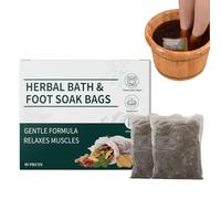 Natural Foot Soak, Bath Bag, 10pcs Relax Pack with Easy Use, Stress Relief for Fatigue, Cold Dispel Bag with Soft Blend, Daily Relaxation Supply for Home and Travel