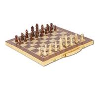Natural games - jeu d'echecs en bois - jeu de societe multicolore G