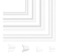 Natural Goods Berlin 1 cadre mural HILDE - Forme murale blanche - Cadre mural autocollant - Cadre peint - Moulure pelable et collante, cadre décoratif autocollant, moulures murales - 90 x 170 cm