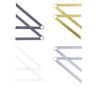 Natural Goods Berlin 2x Barre à vêtements GARD REINICKENDORF | Montage mural | Support de penderie murale en métal en noir | Sans barre ronde | Idéal pour les tringles à vêtements de 30 mm