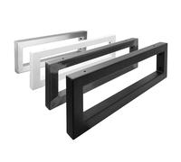 Natural Goods Berlin 2x Console Murale RECTANGLE | Support de lavabo stable | Montage mural facile | Support d'étagère en acier inoxydable | Support de console pour lavabo & étagère murale | 500mm