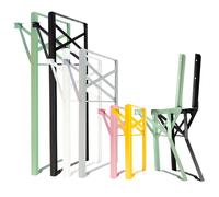 Natural Goods Berlin 2X Garniture de Tente à Bière, DIY Châssis de Table Pliable et Banc, Garniture de Chapiteau (Noir, H70,3 x B42cm - Table à Manger)