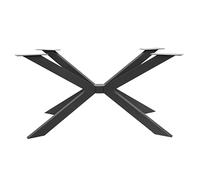Natural Goods Berlin Cadre de Table Kreuz - Pied en Métal Solide pour Bureau, Salle à Manger ou Conférence - DIY (Blanc, H71 x B78 x L140cm)