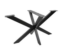 Natural Goods Berlin Châssis de Table Spider | Pieds de Table Robustes en Métal de Noir | Montage Facile | Pied pour Meuble tel Que Table Basse, Bureau & Table à Manger | 71x68x120cm