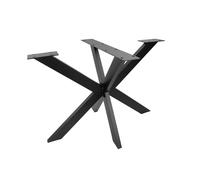 Natural Goods Berlin Châssis de Table Spider | Pieds de Table Robustes en Métal de Noir | Montage Facile | Pied pour Meuble tel Que Table Basse, Bureau & Table à Manger | 71x85x85 cm