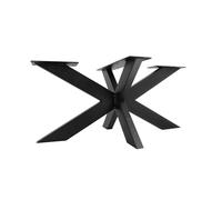 Natural Goods Berlin Châssis de Table Spider | Pieds de Table Robustes en Métal de Noir | Montage Facile | Pied pour Meuble tel Que Table Basse, Bureau & Table à Manger | 43x58x98cm