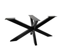 Natural Goods Berlin Châssis de Table Spider | Pieds de Table Robustes en Métal de Noir | Montage Facile | Pied pour Meuble tel Que Table Basse, Bureau & Table à Manger | 71x78x150cm