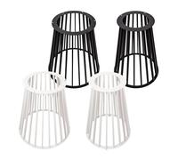 Natural Goods Berlin Colonne de table Conic Bars - Structure en métal noir - 72 cm x 54 cm - Pieds de table d'extérieur - Pieds de table revêtus par pulvérisation - Pieds de table - Pieds de table