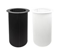 Natural Goods Berlin Colonne de table ronde Wavy - En métal blanc - 72 cm - Structure moderne - Pied pour table de salle à manger revêtu par pulvérisation - Base ronde pour plateau de table