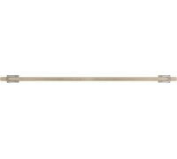 Natural Goods Berlin GARD KNIC Gris, Barre à crochets, patère, barre de penderie, barre ronde en chêne 100 cm, 2 pièces