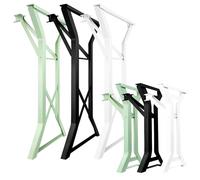 Natural Goods Berlin Lot de 2 pieds de table pliables en forme de Y pour tente à bière, noirs, 70 x 42 cm, cadre de table stable pour jardin, terrasse et camping