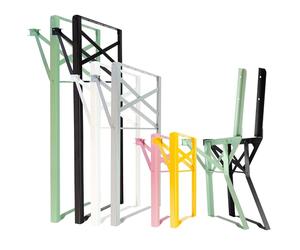 Natural Goods Berlin Lot de 2 tables mange-debout pliables (noir, 105 x 43 cm) - Pieds de table en métal au profil de boîte pour tables hautes - Cadre de table stable pour jardin, terrasse et camping