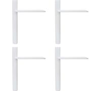Natural Goods Berlin Pieds de meubles OUTSTANDING, Pieds de meubles pour lits, canapés et armoires, blanc, 16 cm, 4 pièces