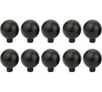 Natural Goods Berlin Poignée de meuble BALL, bouton de meuble, poignée d'armoire, bouton pour tiroir et porte, noir, 10 pièces