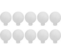 Natural Goods Berlin Poignée de meuble BALL, Bouton de meuble, Poignée d'armoire, Bouton pour tiroir et porte, Blanc, 10 pièces
