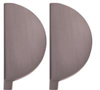 Natural Goods Berlin poignées de meubles rondes HALBKREIS, 64mm distance entre les trous, boutons d'armoire adaptés aux portes de 15-22mm d'épaisseur, poignées pour armoires de cuisine, commodes, side