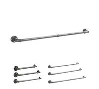 Natural Goods Berlin Portant pour vêtements Pipe GARD Wall | Montage mural simple | Penderie au design industriel | Tringle à vêtements en métal | Garde-robe DIY | Barre de penderie 6x150cm