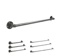 Natural Goods Berlin Portant pour vêtements Pipe GARD Wall | Montage mural simple | Penderie au design industriel | Tringle à vêtements en métal | Garde-robe DIY | Barre de penderie 6x90cm