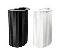 Natural Goods Berlin Semicircle Wavy - Colonne de table - En métal blanc - 72 cm - Structure moderne - Pied pour table de salle à manger - Support en demi-cercle pour plateau de table