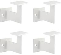 Natural Goods Berlin Support de main courante EDGE, support de barre, console de garde-corps, barre de préhension, support d'étagère, blanc, 4 pièces