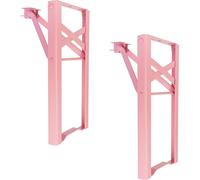 Natural Goods Berlin Support de meuble BIERZELT, DIY garniture de tente à bière, support de table pliable, support de banc, garniture de tente fixe, inoxydable, H43 x L23cm - banc, rose, 2 pièces