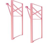 Natural Goods Berlin Support de meuble BIERZELT, DIY garniture de tente à bière, support de table pliable, support de banc, garniture de tente de fête, inoxydable, H70,3 x L42cm - table à manger, rose