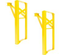 Natural Goods Berlin support de meuble BIERZELT, DIY garniture de tente à bière, support de table pliable, support de banc, garniture de tente fixe, inoxydable, H43 x L23cm - banc, jaune, 2 pièces